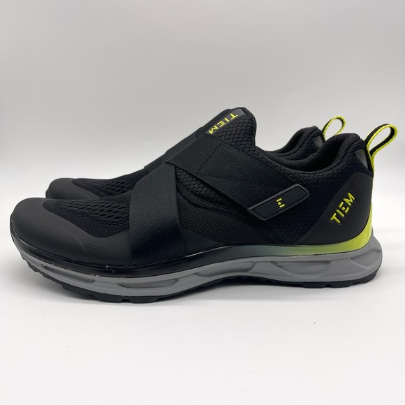 Tiem Men's Cycling Slipstream Black Citron SPD Cleats Sneakers Brand New US 9 - Picture 8 of 16
